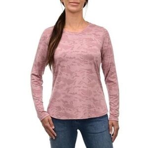 Women’s ridgecut tough wear pink camo outdoor hiking long sleeve tee small